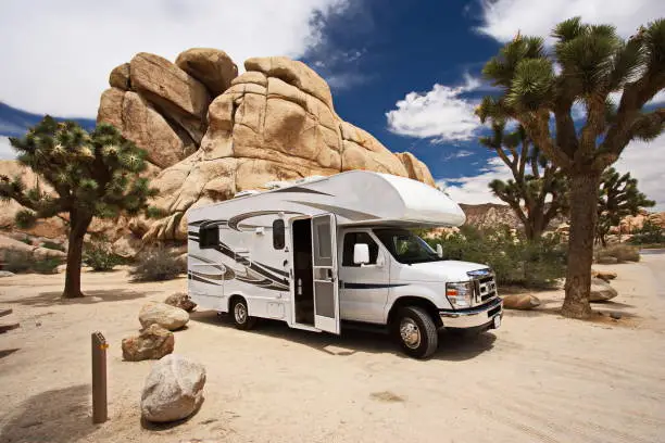 Hidden Valley Campground in Joshua Tree National Park in California in the USA