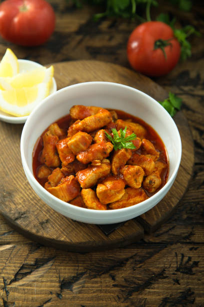 istock Chicken ragout with tomato sauce 1360801486