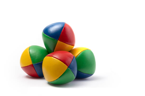 football in several colors in shop