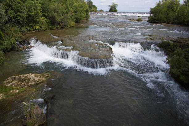 istock Rapids above the Niagara Falls in the USA 1360807994