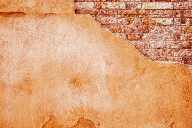 istock Wall texture. Vintage grunge plaster or concrete stucco surface. Old rough stone on cement pattern wall background. Abstract Web Banner. Copy Space. 1360809917