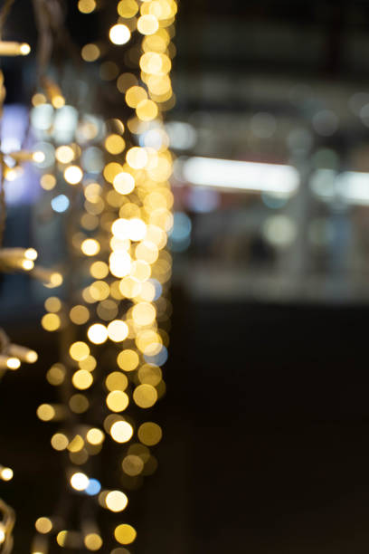istock Bokeh light pattern in Christmas, Christmas decorations ,blue, white bokeh lights. 1360811554