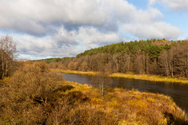 istock broad river in the autumn season 1360815751