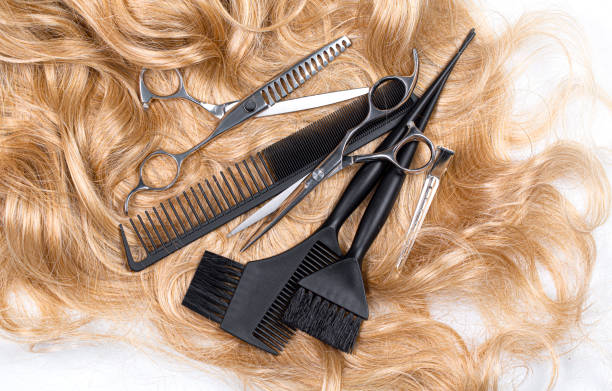 istock Professional hairdresser tools, 1360822482