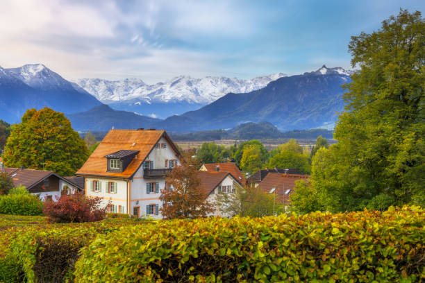 Town of Murnau in the alps of Bavaria Town of Murnau in the alps of Bavaria (Germany) murnau photos stock pictures, royalty-free photos & images