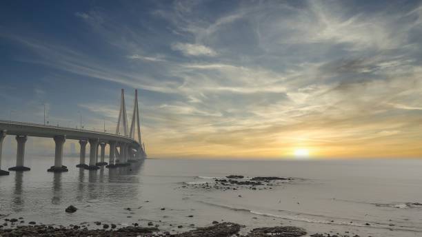 istock Beautiful Sunset clouds over mumbai , India 1360833811