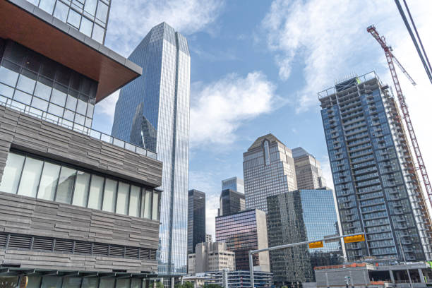 istock Downtown Calgary City business district core Skyline 1360841244