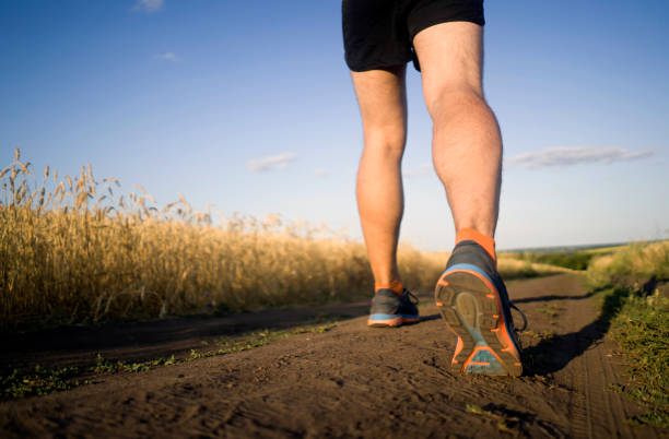 istock Man is running, training in the morning. 1360846602