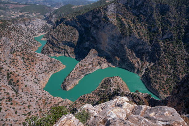 istock the river meandering through the canyon 1360853103