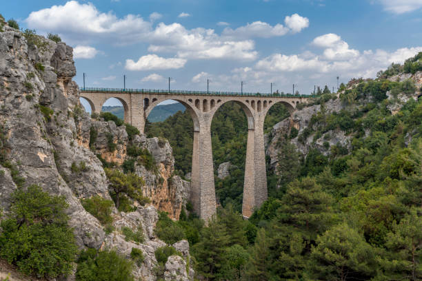 istock historical railway stone bridge . Turkey 1360853113