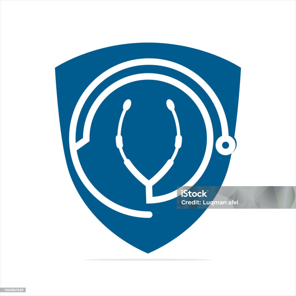Doctor Shield Doctor Shield Vector Logo Template Illustration Stock Illustration ...