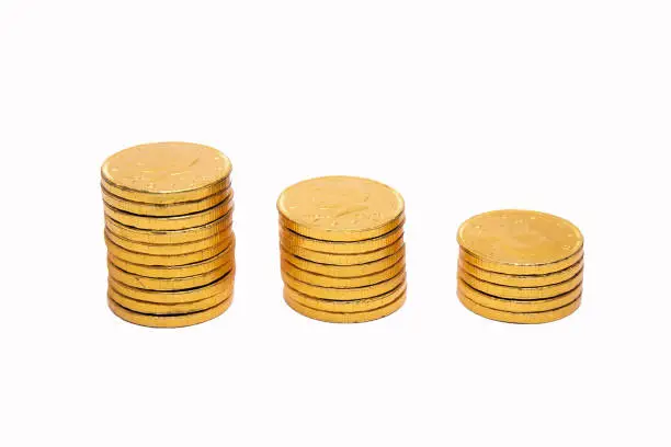 Stack Of American Gold Coins