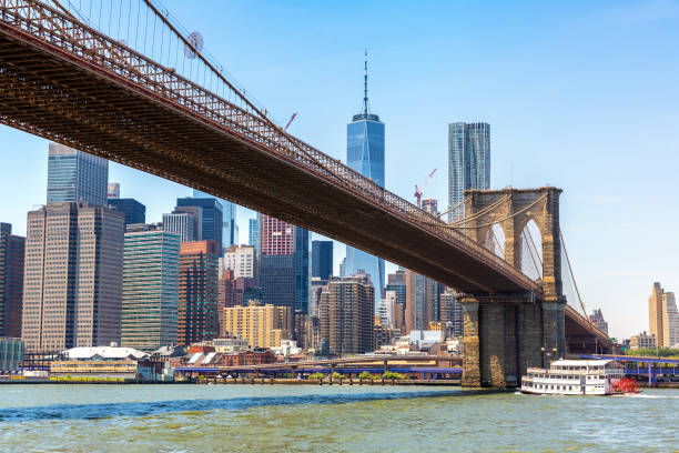istock Brooklyn Bridge and Manhattan in a sunny day 1360898184