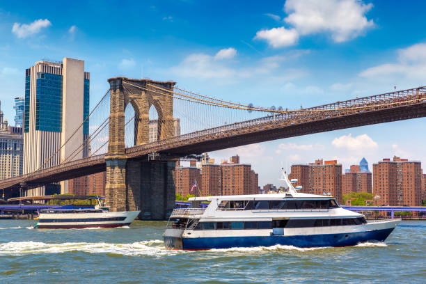 istock Brooklyn Bridge and Manhattan in a sunny day 1360898187