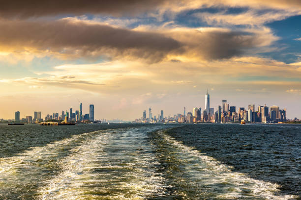 istock Statue of Liberty and Manhattan 1360900113