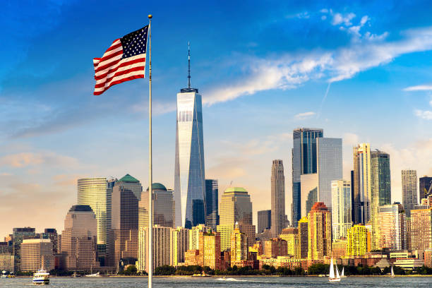istock Manhattan cityscape in New York 1360901555