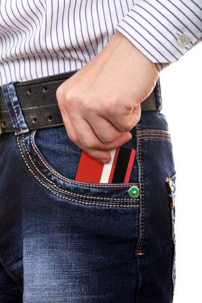 istock Credit Card in Pocket 1360905112