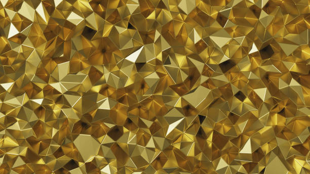 istock Luxury Golden Shiny Abstract Background. 3d Rendering 1360906700