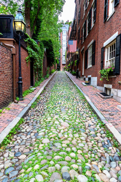 istock Historic Acorn Street in Boston 1360906869