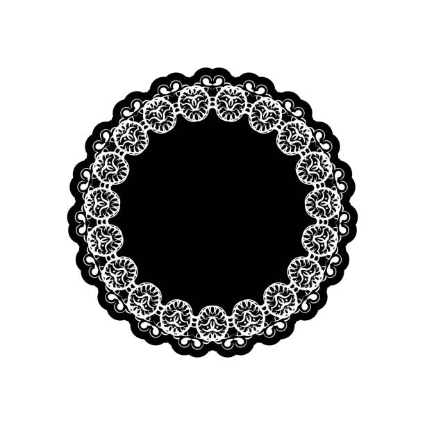 istock Circular pattern in form of mandala for Henna, Mehndi, tattoo, decoration. 1360909143