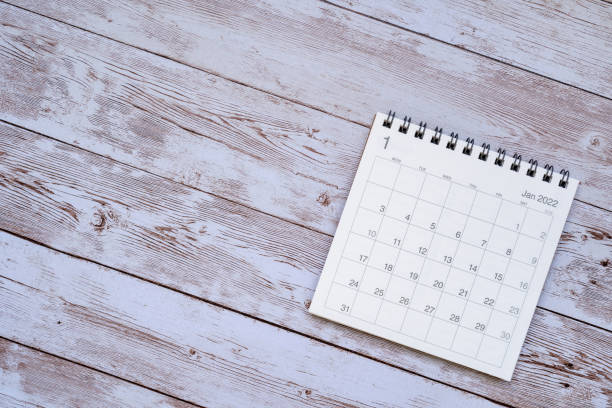 istock A white calendar of January 2022 on the table. 1360913298