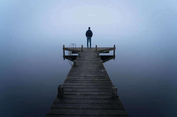 istock Alone in the fog 1360923615