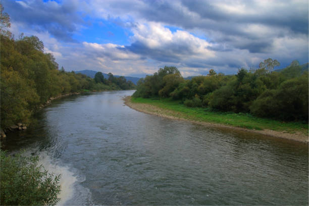 istock The Stryi river in Ukraine. 1360931057