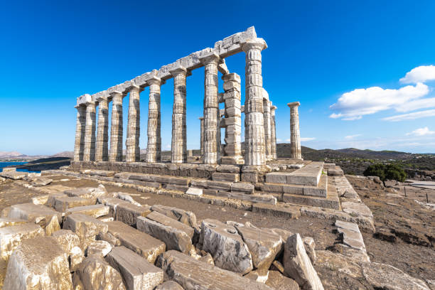 istock Stone ruins at Cape Sounion 1360936975