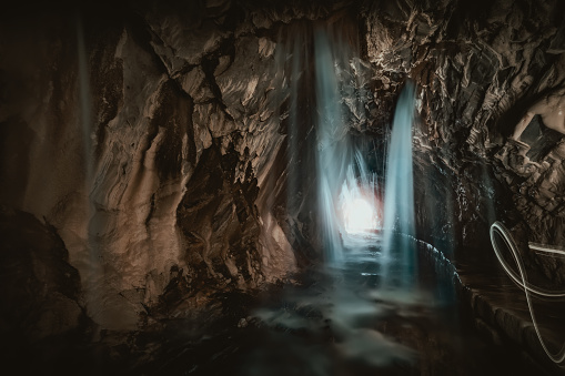 In The Cave At The Baiyang Waterfall Trail, Taroko Gorge National Park, Hualien, Taiwan