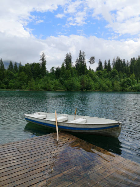 istock Boat on the lake 1361010451