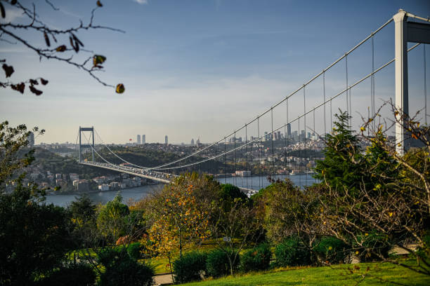 istock 10 November 2020 Istanbul Turkey. Fatih Sultan Mehmet Bridge. 1361012749