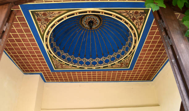 istock ancient arch ceiling with ornament and mosaic 1361012820