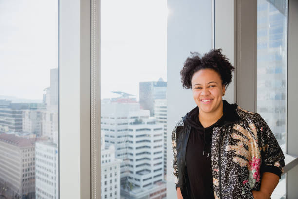istock Successful Black Woman Working in her Downtown Office 1361038470