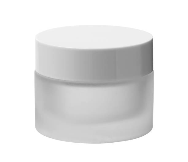 istock Glass cream jar cosmetic packaging 1361039245