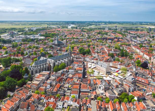 istock Cityscape of Gouda, Netherlands 1361039281