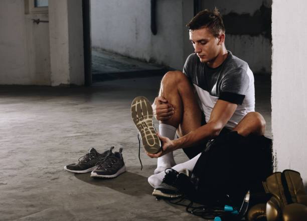 istock Handsome man dress up sneakers 1361049563