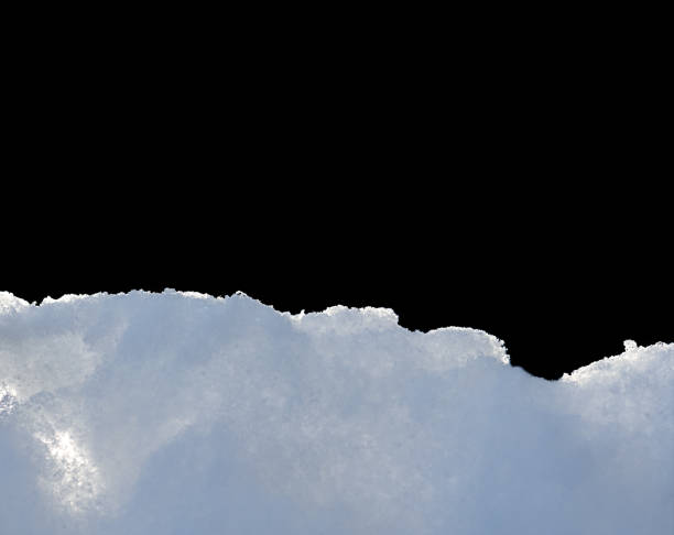 istock White snow edge to be used as foreground border or frame for Christmas background image 1361049651