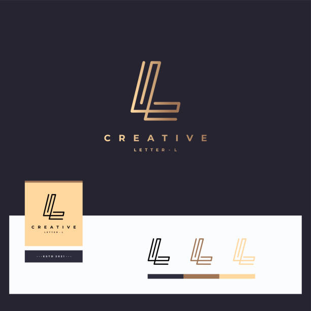 логотип буквы l - business opening beginnings ribbon cutting stock illustrations