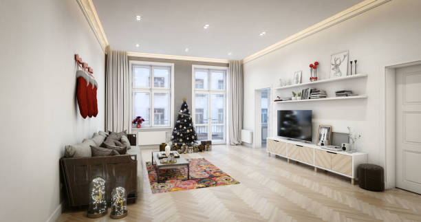 istock Christmas Living Room 1361068139