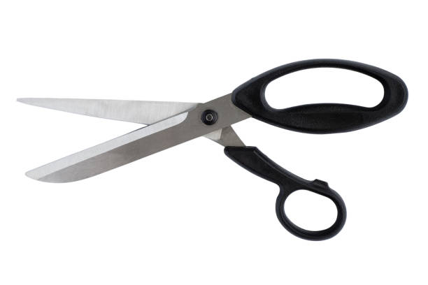 istock Scissors, insulated, on a white background. A tailor's working tool. Scissors for sewing and needlework. Sewing equipment 1361071811