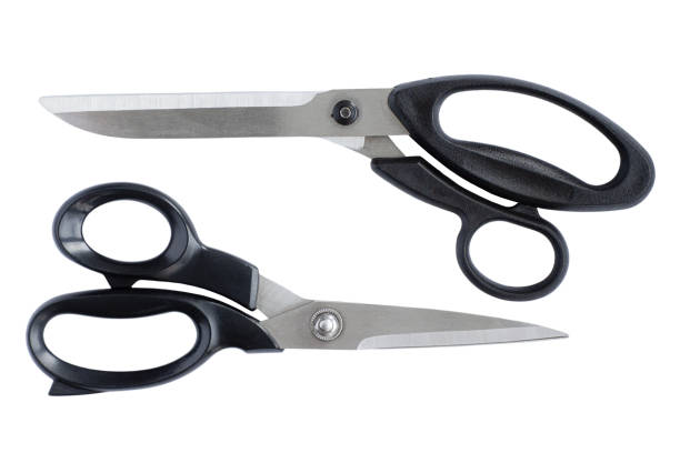 istock Scissors, insulated, on a white background. A tailor's working tool. Scissors for sewing and needlework. Sewing production 1361071813