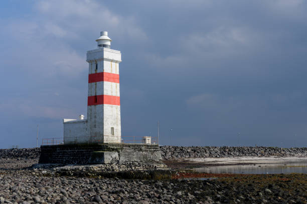 1897 lighthouse in Gardur, southwest Iceland