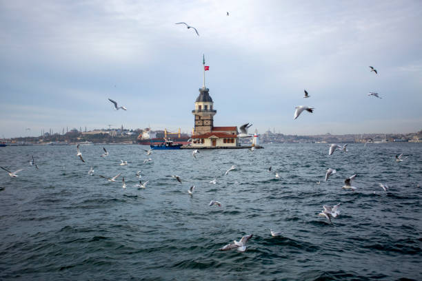 Maiden Tower in Istanbul,Turkey.