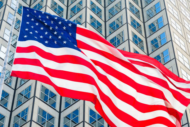 istock Beautiful American flag 1361080989