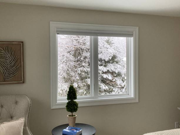 istock Snowy Scenes out the window 1361086669