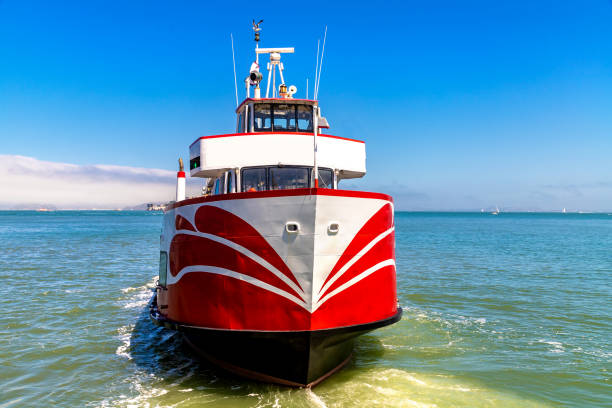 Tourist sightseeing ferry in San Francisco, California, USA