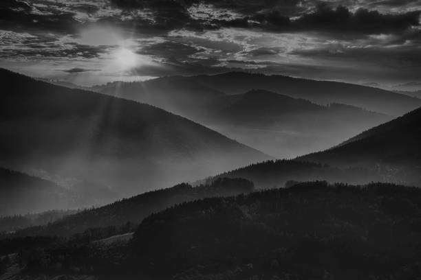 istock Sunrise in the mountain landscape 1361098311