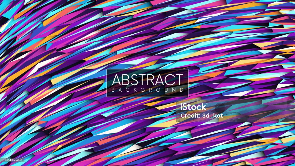 Sharp Triangular Background Background With Colorful Triangular Sharp Fragments Stock Illustration ...