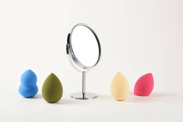 istock Make-up equipments on the white background 1361108327