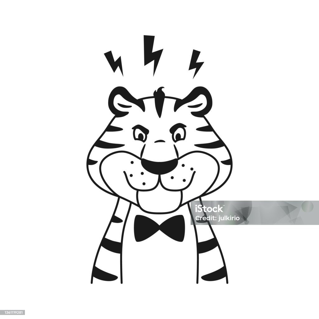 Angry Face Head Cat Vector & Photo (Free Trial)